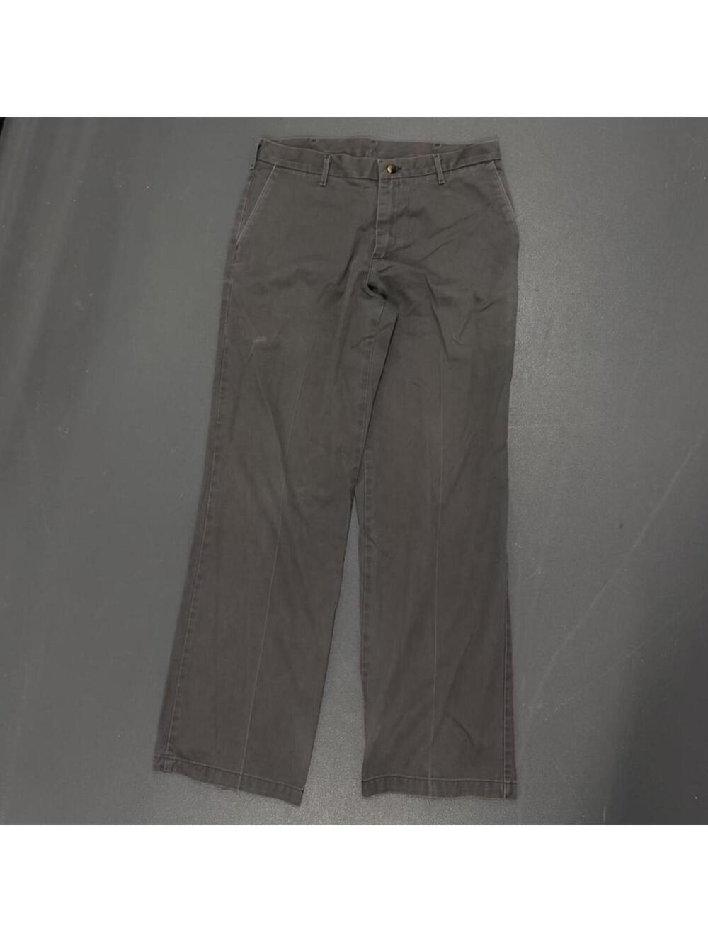 Men's Grey and Brown Trousers